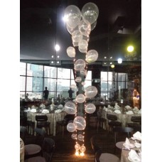 LED string helium balloon bubble line